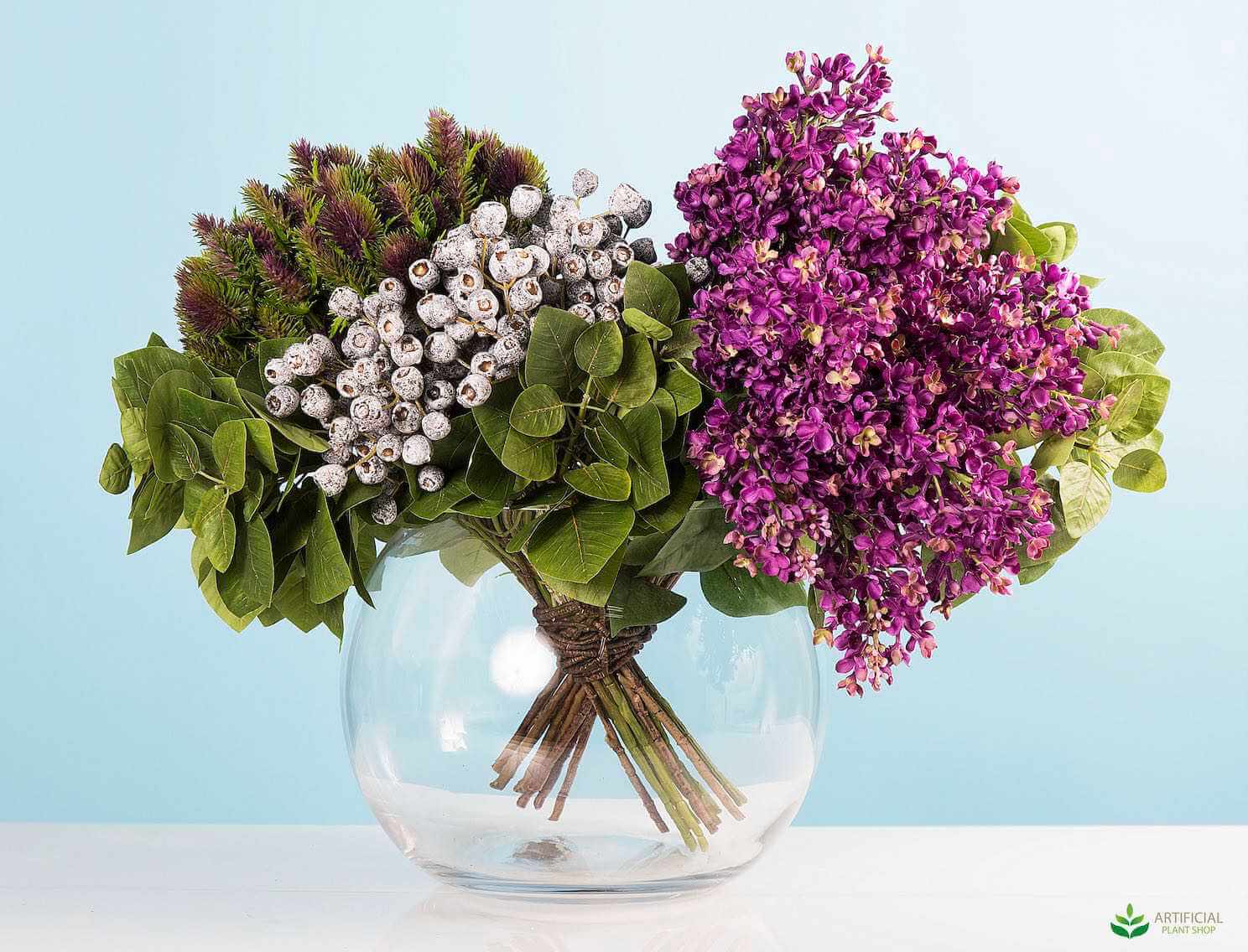 artificial lilac flower arrangement