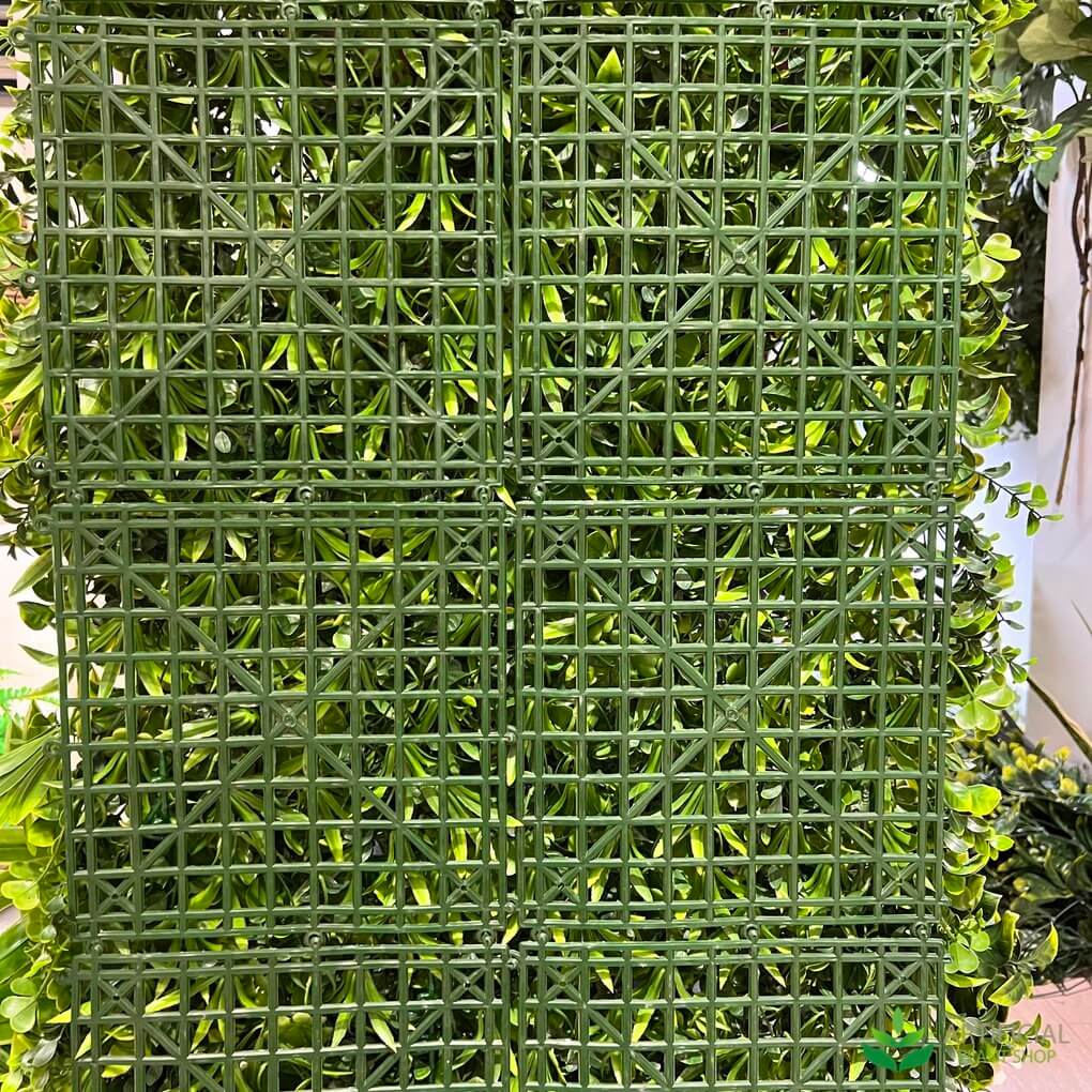back of artificial green wall panel