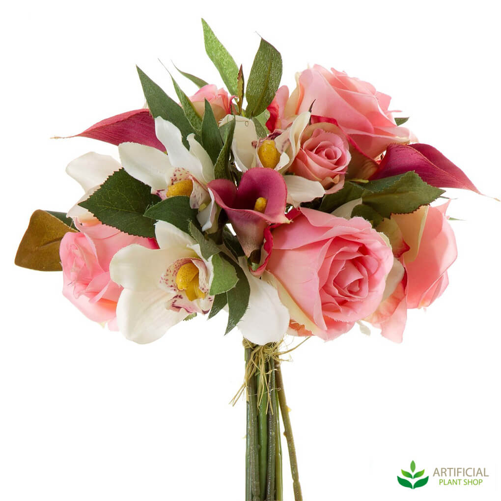 Mixed artificial flower bouquet 