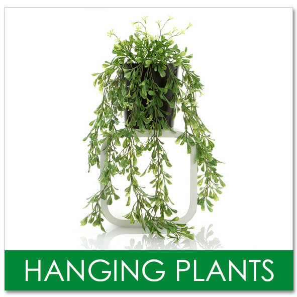 fake hanging plants