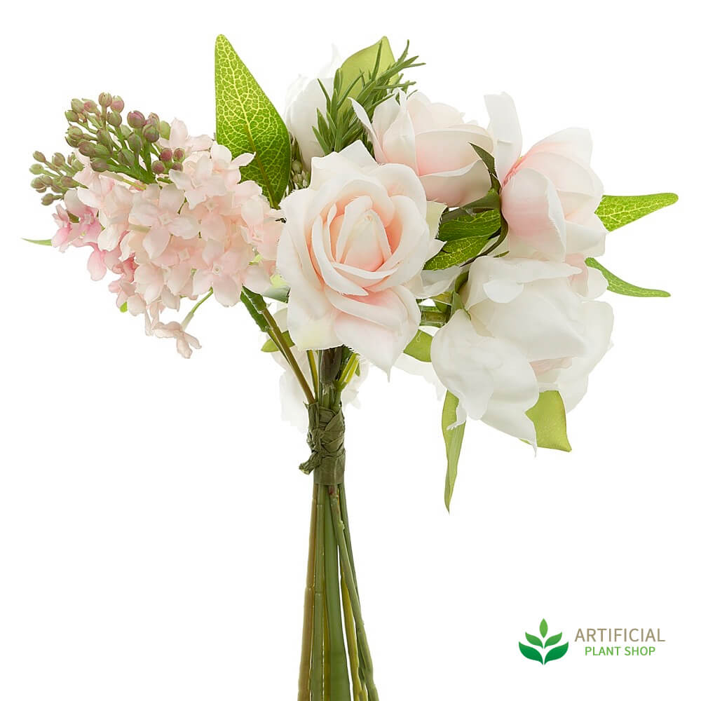 artificial flower bouquet - peony & hydrangea