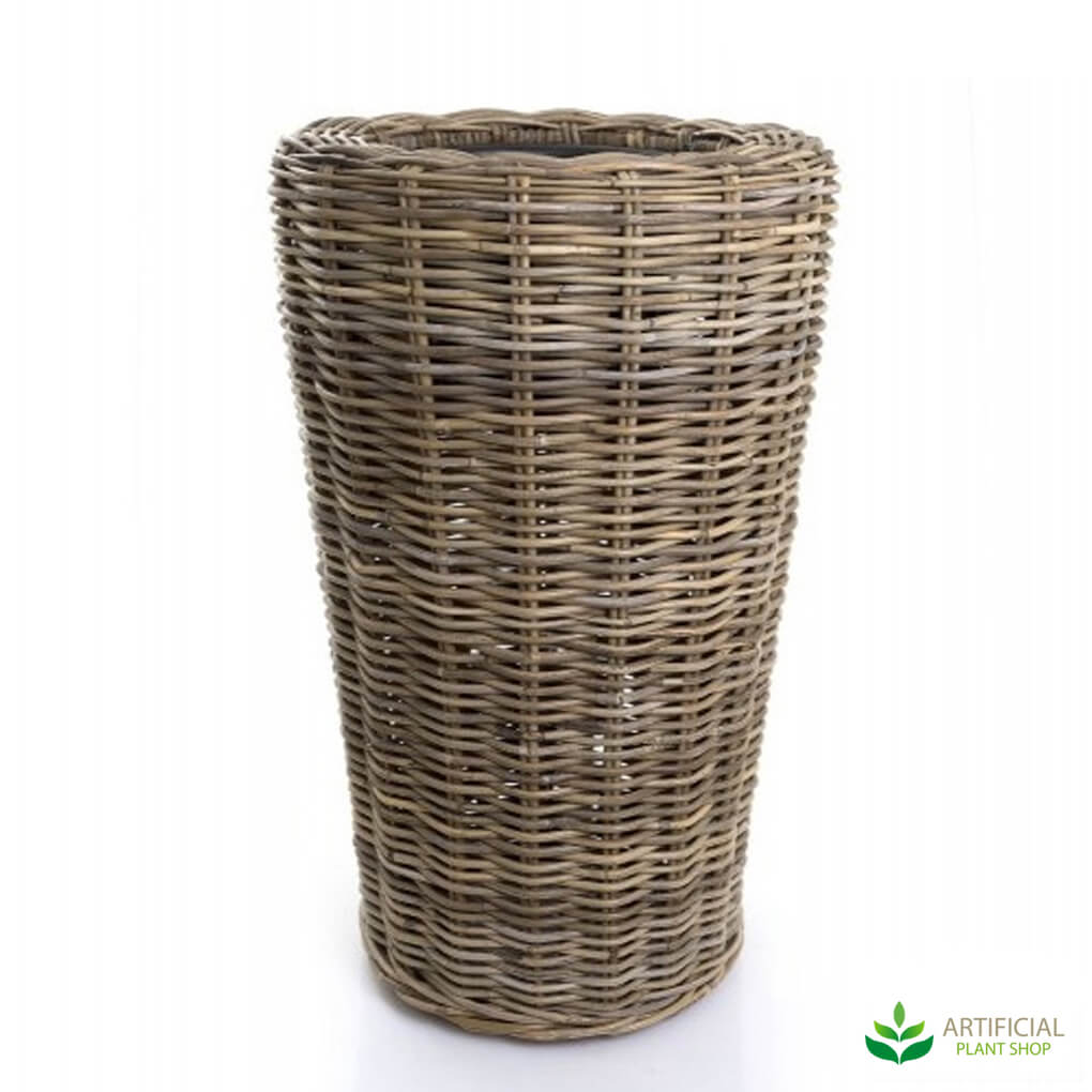 tall rattan basket