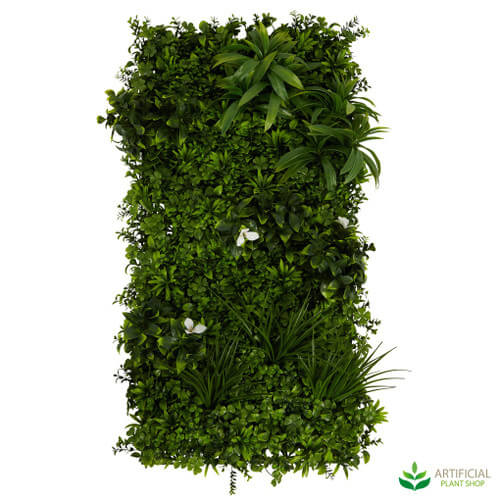 slim green wall panel